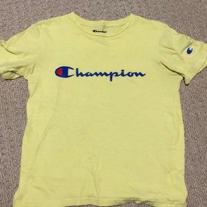 yellow champion shirt